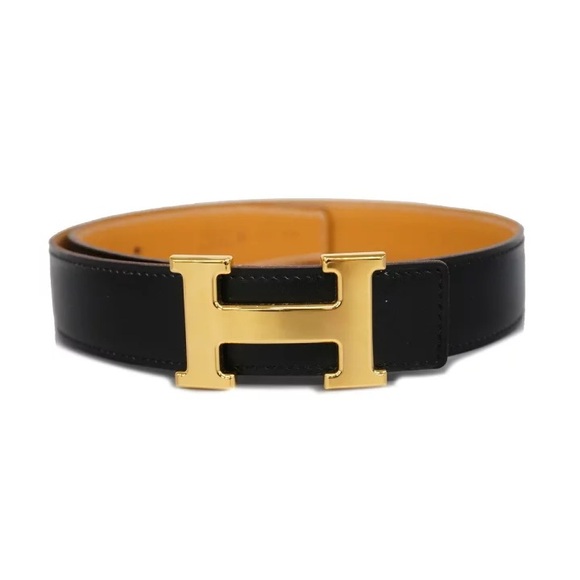 Authentic HERMES Constance H belt black and brown 70cm - Picture 1 of 11